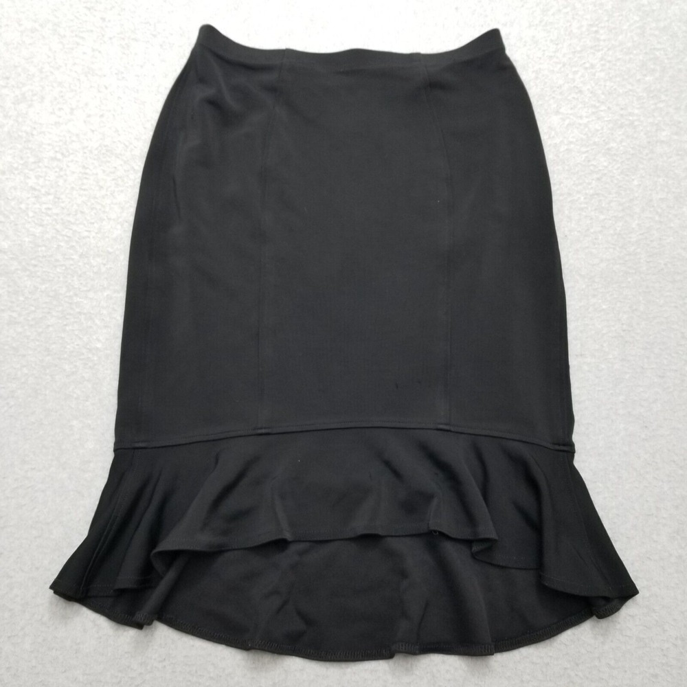 Tadashi Shoji Skirt Womens Small Black High Low